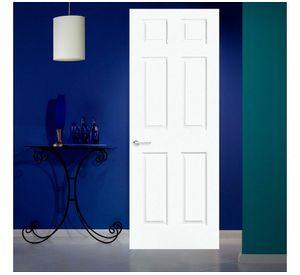 Puerta Interior Sinfonía 65x200 cm Blanca con perforación