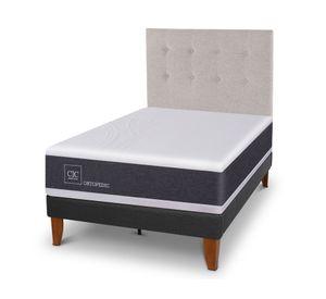 Cama europea Curve Ortopedic 1.5 plazas Tigris + 1 respaldo Cic