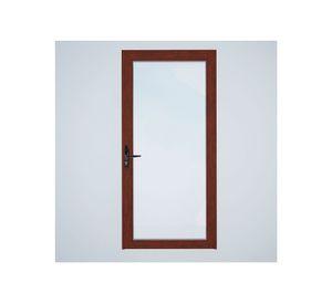Puerta Interior vidriada 70x200 cm Aluminio termopanel derecha Madera Mundo Glass