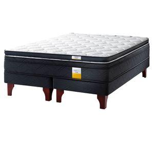 Cama europea 2 plazas + topper x 190 cm + base dividida Drimkip