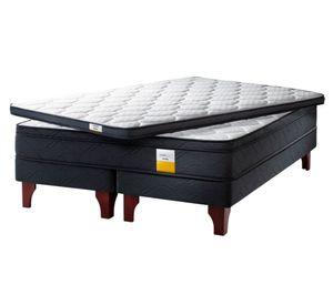 Cama europea 2 plazas + topper x 190 cm + base dividida Drimkip