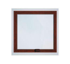 Ventana Aluminio 50x50 cm Termopanel Proyectante Madera Mundo Glass