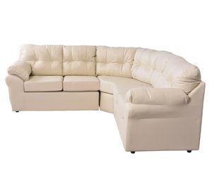 Sofá modular 5 cuerpos Roma cobre ecocuero PU beige