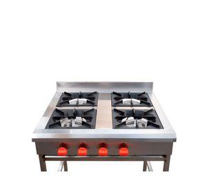 Anafe 4 platos gas licuado gris