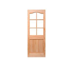 Puerta Pino Radiata Colico 6 vidrios 60x200 cm Moldupanel