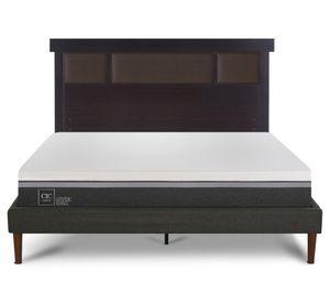 Cama europea curve 2 plazas Ortopedic Advance + respaldo Dublín Cic