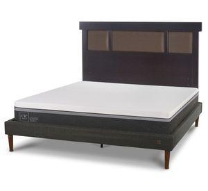 Cama europea curve 2 plazas Ortopedic Advance + respaldo Dublín Cic
