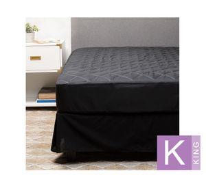 Cubre colchón King + Faldón negro