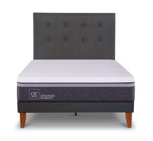 Cama europea Curve O Advance 1.5 plazas Eufrates + respaldo Cic