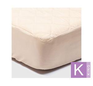 Cubre Colchón King beige