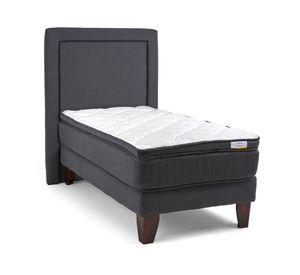 Cama europea 1.5 plazas + respaldo x 190 cm Drimkip