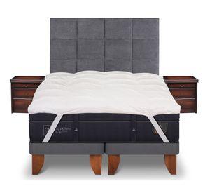 Cama europea king Súper Premium base dividida + set Támesis Cic