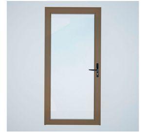 Puerta vidriada 80x200 cm termopanel izquierda titanio Mundo Glass
