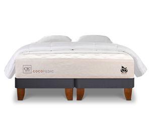Cama europea 2 plazas Cocopedic + almohadas + plumón Cic.