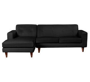 Sofá seccional Salerno izquierdo negro Latam Home