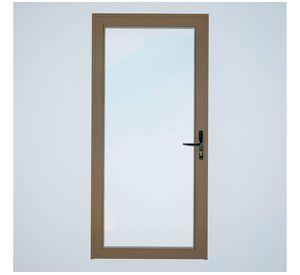 Puerta vidriada 85x200 cm termopanel izquierda titanio Mundo Glass