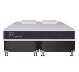 Box spring king Ortopedic B5 + almohadas viscoelásticas Cic