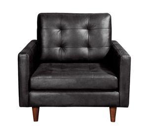 Sofá Nápoles cuero negro Latam Home