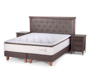 Box spring 2 plazas Nest base dividida + set Brera Rosen