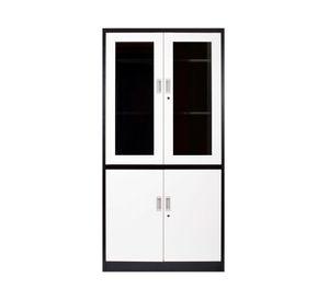 Armario 4 puertas blanco/negro Maletek