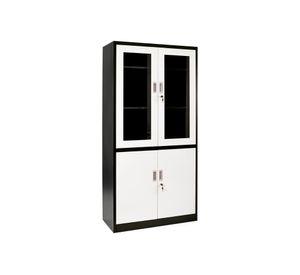 Armario 4 puertas blanco/negro Maletek