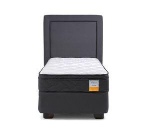 Cama americana 1.5 plazas Eurotop + respaldo Drimkip