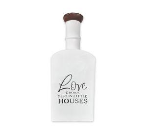 Botella cerámica 35 cm Love blanco