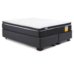 Cama americana funcional 2 plazas plus base dividida + topper