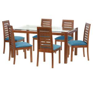 Comedor 6 sillas Barcelona azul Latam Home