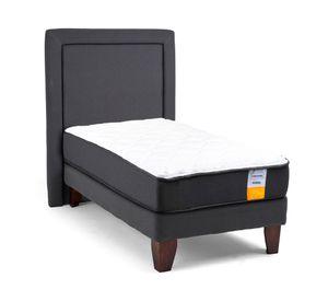 Cama europea funcional 1.5 plazas plus + respaldo
