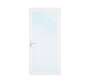 Puerta Interior vidriada 65x200 cm Aluminio termopanel derecha Blanca Mundo Glass