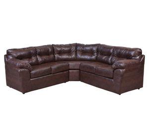 Sofá modular 5 cuerpos Roma cobre ecocuero PU café oscuro