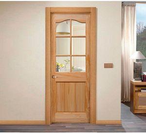 Puerta Pino Radiata Colico 6 vidrios 60x210 cm Moldupanel