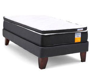 Cama europea funcional 1 plaza x 190 cm + topper