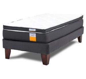 Cama europea funcional 1 plaza x 190 cm + topper