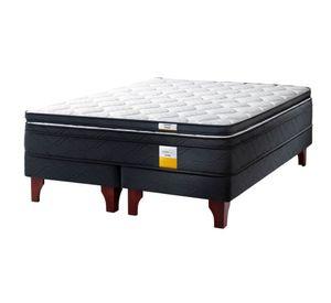Cama europea Eurotop king base dividida + topper