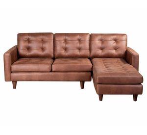 Sofá chaise derecho Nápoles tabaco Latam Home