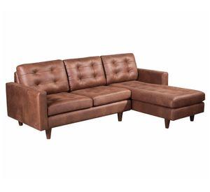Sofá chaise derecho Nápoles tabaco Latam Home