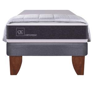 Cama Europea 1.5 plazas Ortopedic + plumón Cic