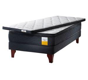 Cama europea 1 plaza + topper x 190 cm Drimkip