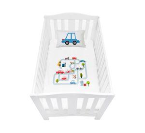 Funda de plumón Autopista blanco cuna