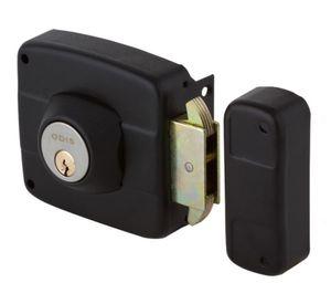 Cerradura sobreponer 391 negro Odis