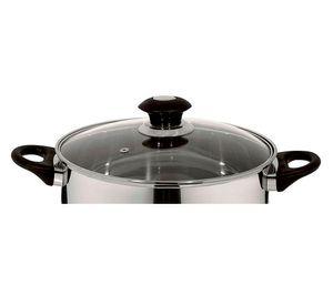 Batería 7 piezas Corazza inox/negro Fantuzzi