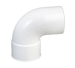 Codo 87,5º M-H PVC blanco