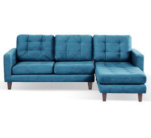 Sofá chaise derecho Nápoles azul Latam Home