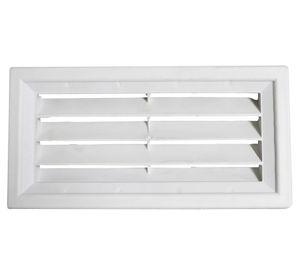 Celosía plana plástico 12.5x25 cm Nova Clip blanco