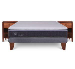 Cama europea 2 plazas Ortopedic Advance + velador New Torino Cic