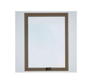 Ventana Aluminio 60x100 cm Termopanel Proyectante Titanio Mundo Glass