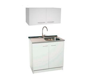 Kit mueble cocina blanco + Lavaplatos derecho