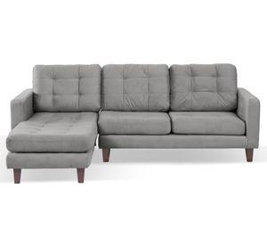 Sofá chaise izquierdo Nápoles gris Latam Home